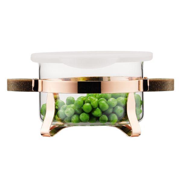 Bodum Миска скляна з силіконовою кришкою 0,25 л Chambord | https://grandposuda.com.ua