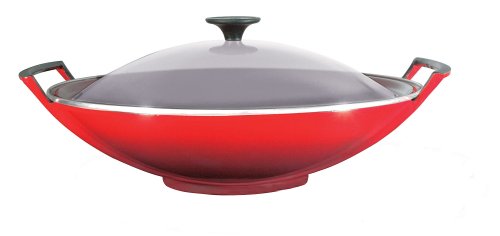 Le Creuset Сковорода Вок 36 см, червоний | https://grandposuda.com.ua