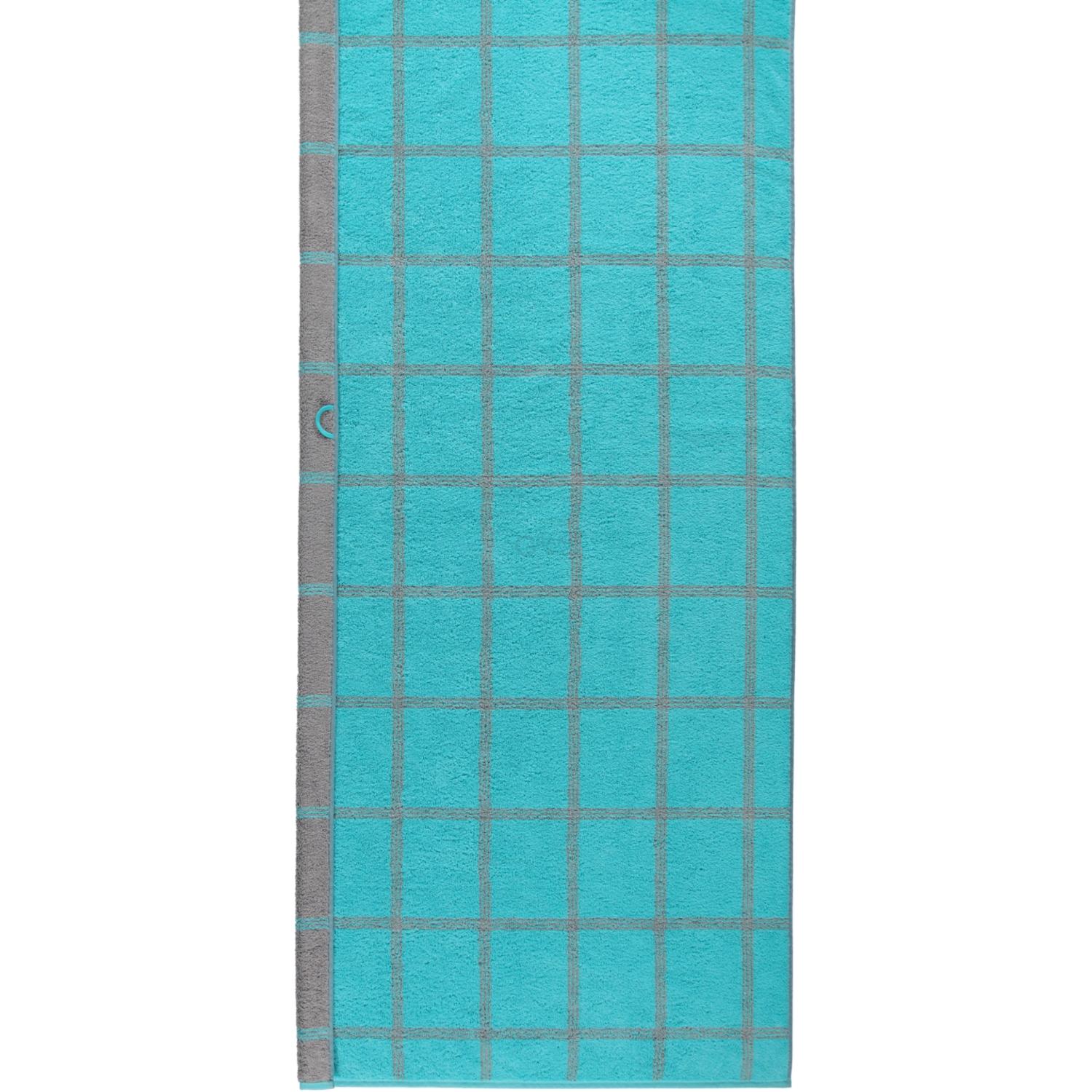 Рушник для сауни 80 х 200 см Grafik Turquoise Two-Tone Cawo | https://grandposuda.com.ua
