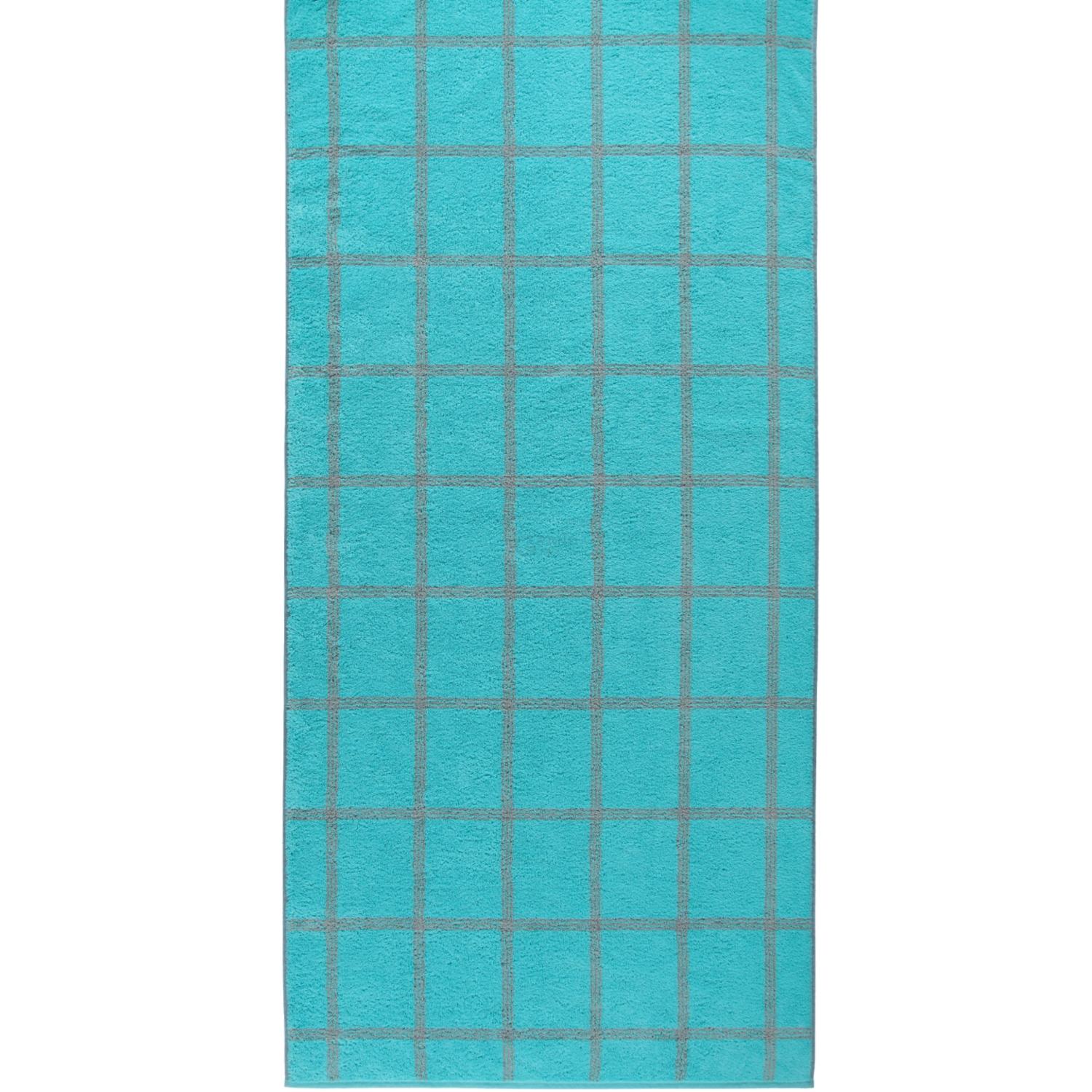Рушник для сауни 80 х 200 см Grafik Turquoise Two-Tone Cawo | https://grandposuda.com.ua