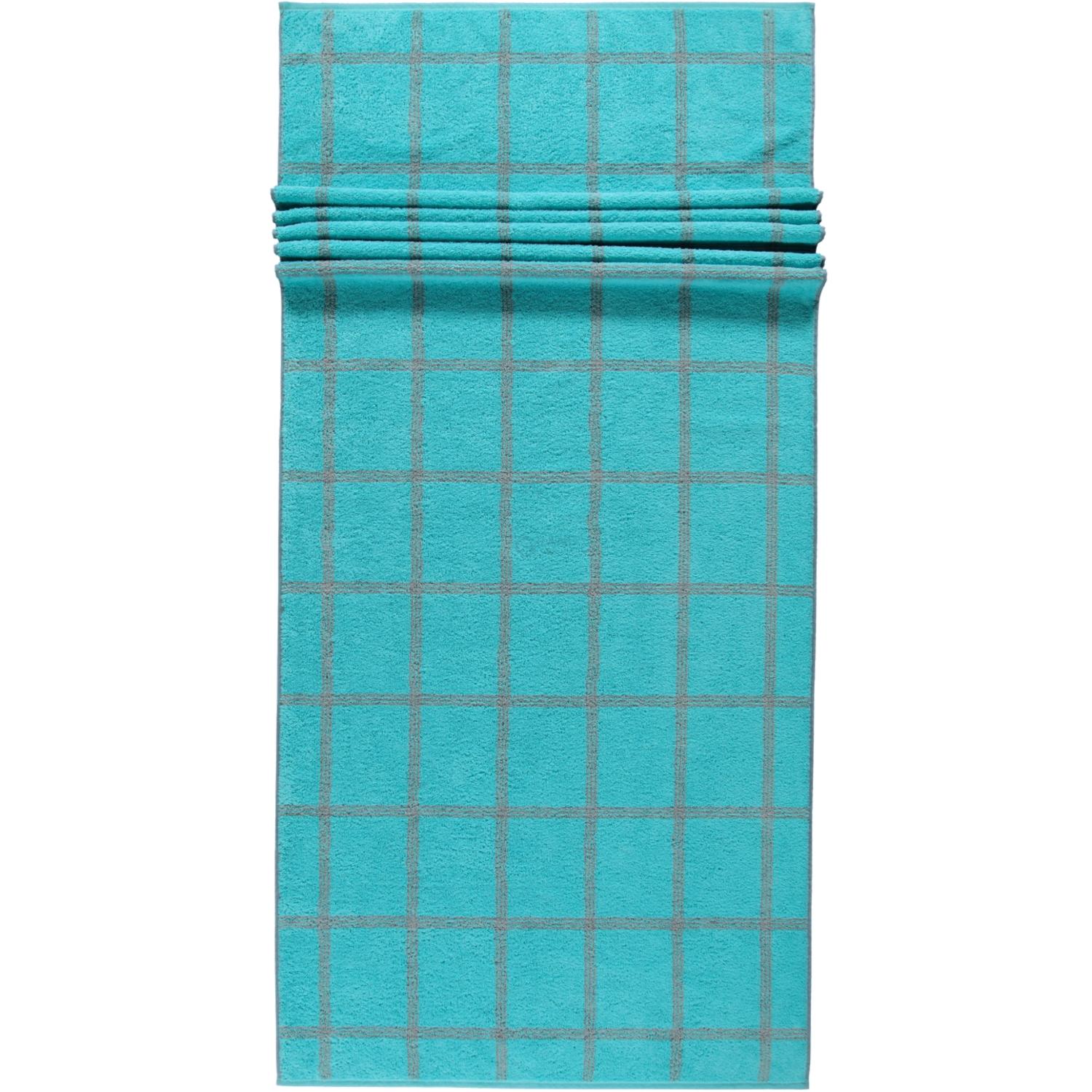 Рушник для сауни 80 х 200 см Grafik Turquoise Two-Tone Cawo | https://grandposuda.com.ua