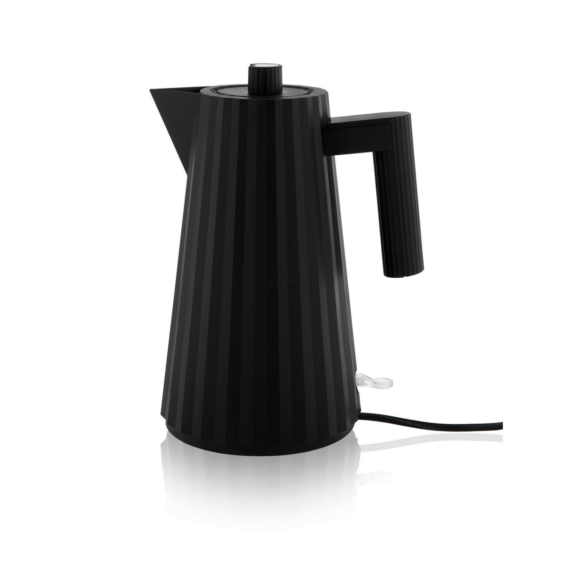 Alessi Электрический чайник 1,7 л черный Plissé | https://grandposuda.com.ua