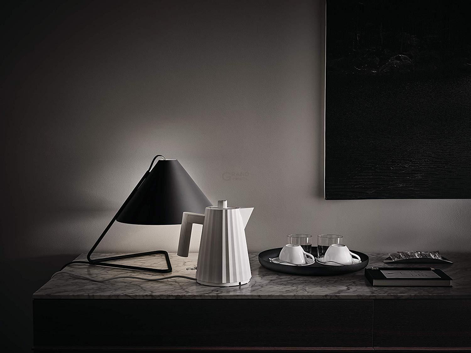 Alessi Электрический чайник 1 л, белый Plissé | https://grandposuda.com.ua