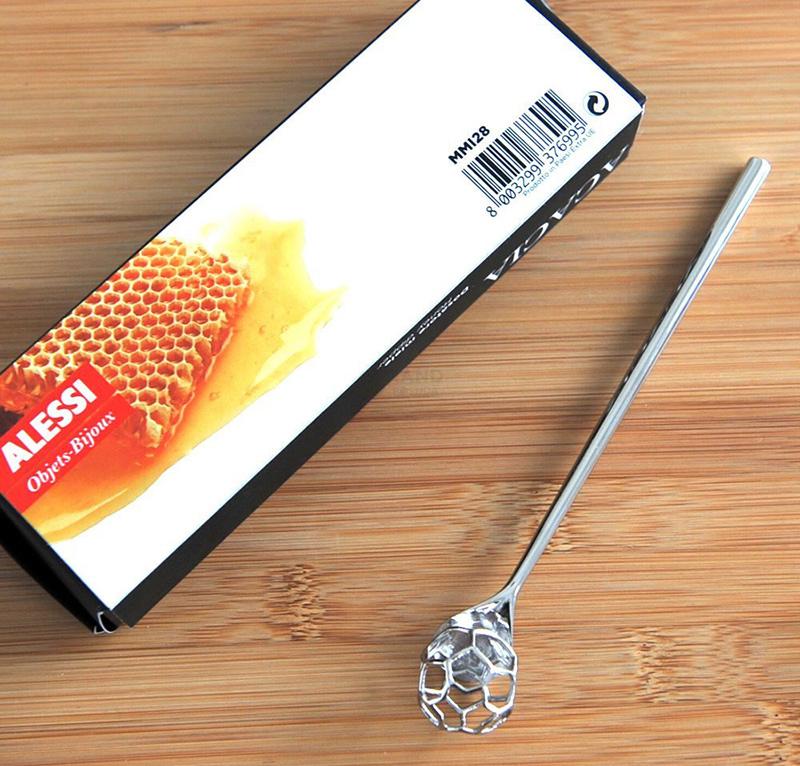 Alessi Ложка для меду 16х2,5х2,5 см металік Acacia | https://grandposuda.com.ua