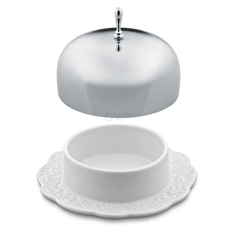 Alessi Масленка 12х7,6х12 см металлик Dressed | https://grandposuda.com.ua