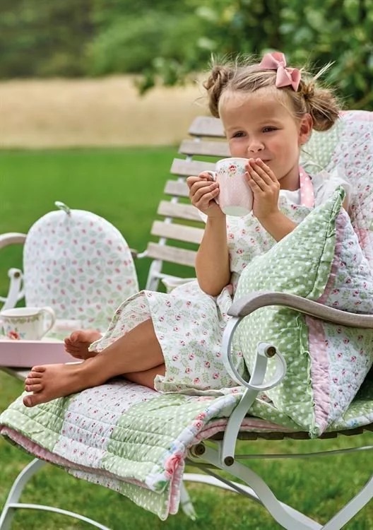 GreenGate Подушка 50 х 50 см, светло-розовая Rose & Maggie | https://grandposuda.com.ua