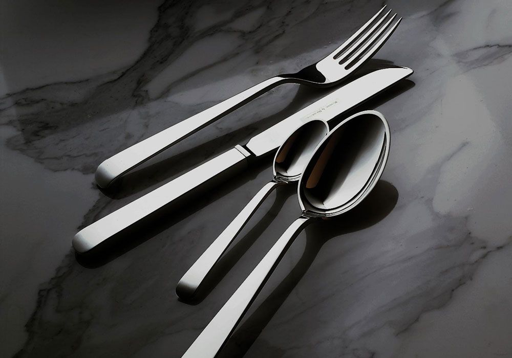 Вилка для мяса маленькая 14,8 см, серебряная Alta 925 Robbe & Berking | https://grandposuda.com.ua