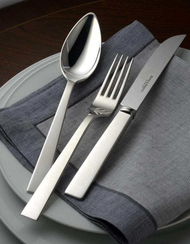 Вилка для мяса большая 18,9 см, серебряная Riva 925 Robbe & Berking | https://grandposuda.com.ua