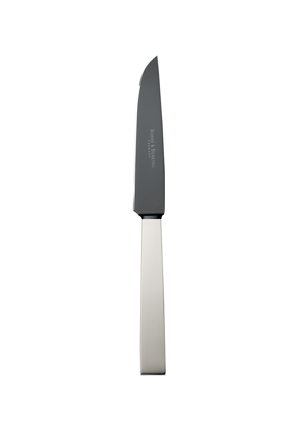 Ніж для стейка 22,3 см, срібний Riva 925 Frozen Black Robbe & Berking | https://grandposuda.com.ua