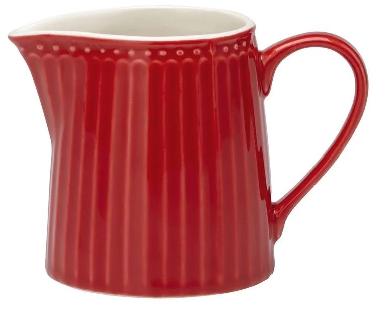 GreenGate Молочник 0,25 л,красный Alice | https://grandposuda.com.ua