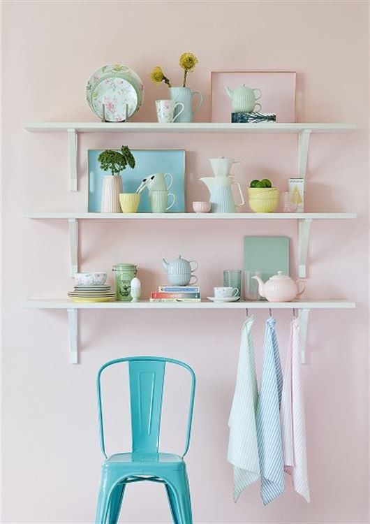GreenGate Супова тарілка 21,5 см, світло-блакитна Alice | https://grandposuda.com.ua