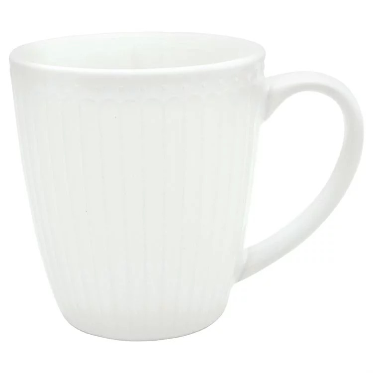 GreenGate Кружка з ручкою 0,3 л, біла Alice | https://grandposuda.com.ua