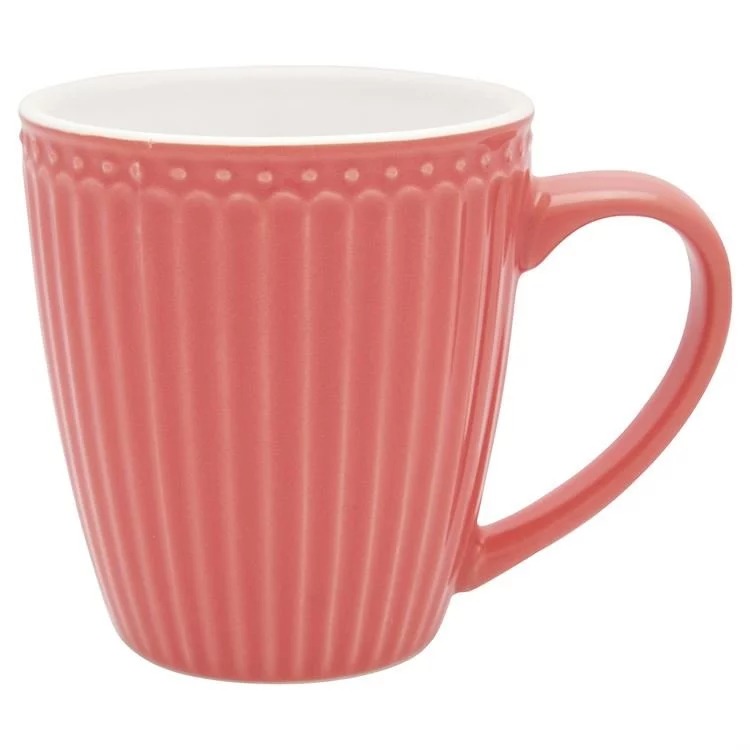 GreenGate Кружка з ручкою 0,3 л, коралова Alice | https://grandposuda.com.ua