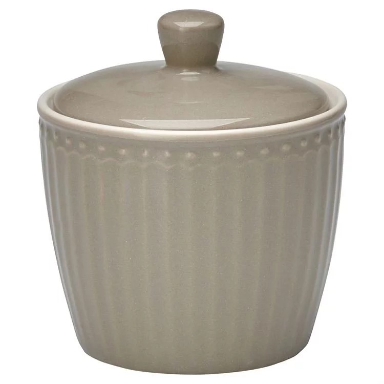 GreenGate Цукорниця 10 см, сіра Alice | https://grandposuda.com.ua