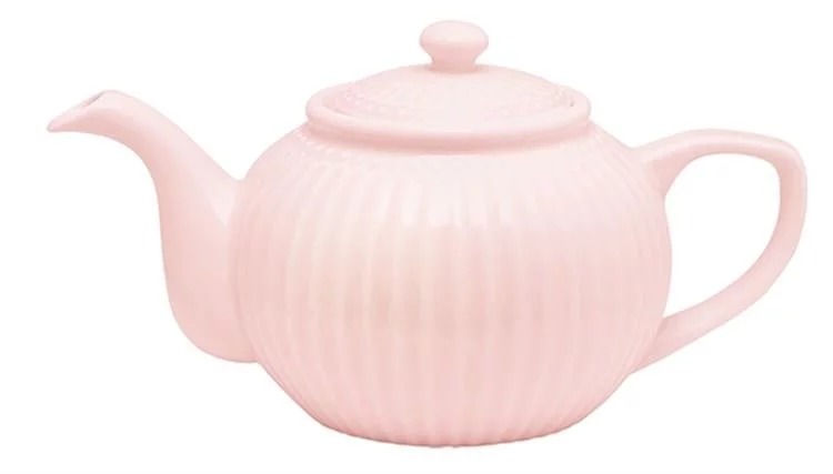 GreenGate Заварочный чайник 1 л, светло-розовый Alice | https://grandposuda.com.ua