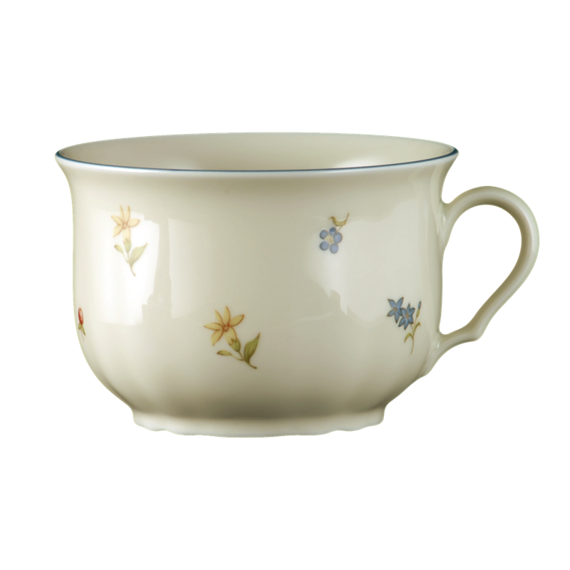 Seltmann Weiden Чашка для сніданку 0.35 л Streublume blauer Rand Marie-Luise | https://grandposuda.com.ua