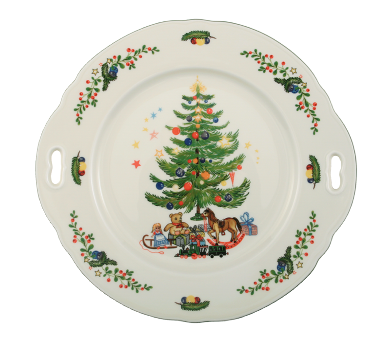 Seltmann Weiden Тортовница з ручками 27 см Weihnachten Marie-Luise | https://grandposuda.com.ua