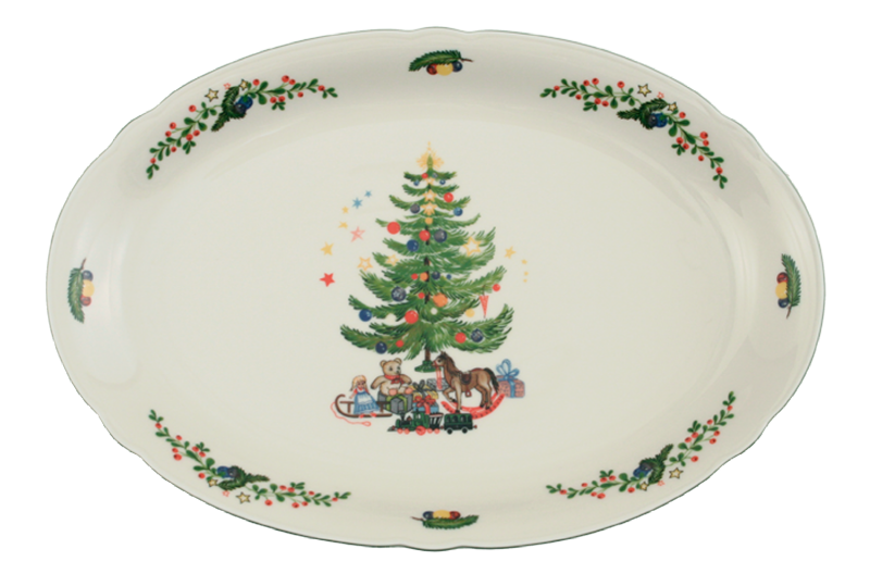 Seltmann Weiden Блюдо овальне 35 см Weihnachten Marie-Luise | https://grandposuda.com.ua