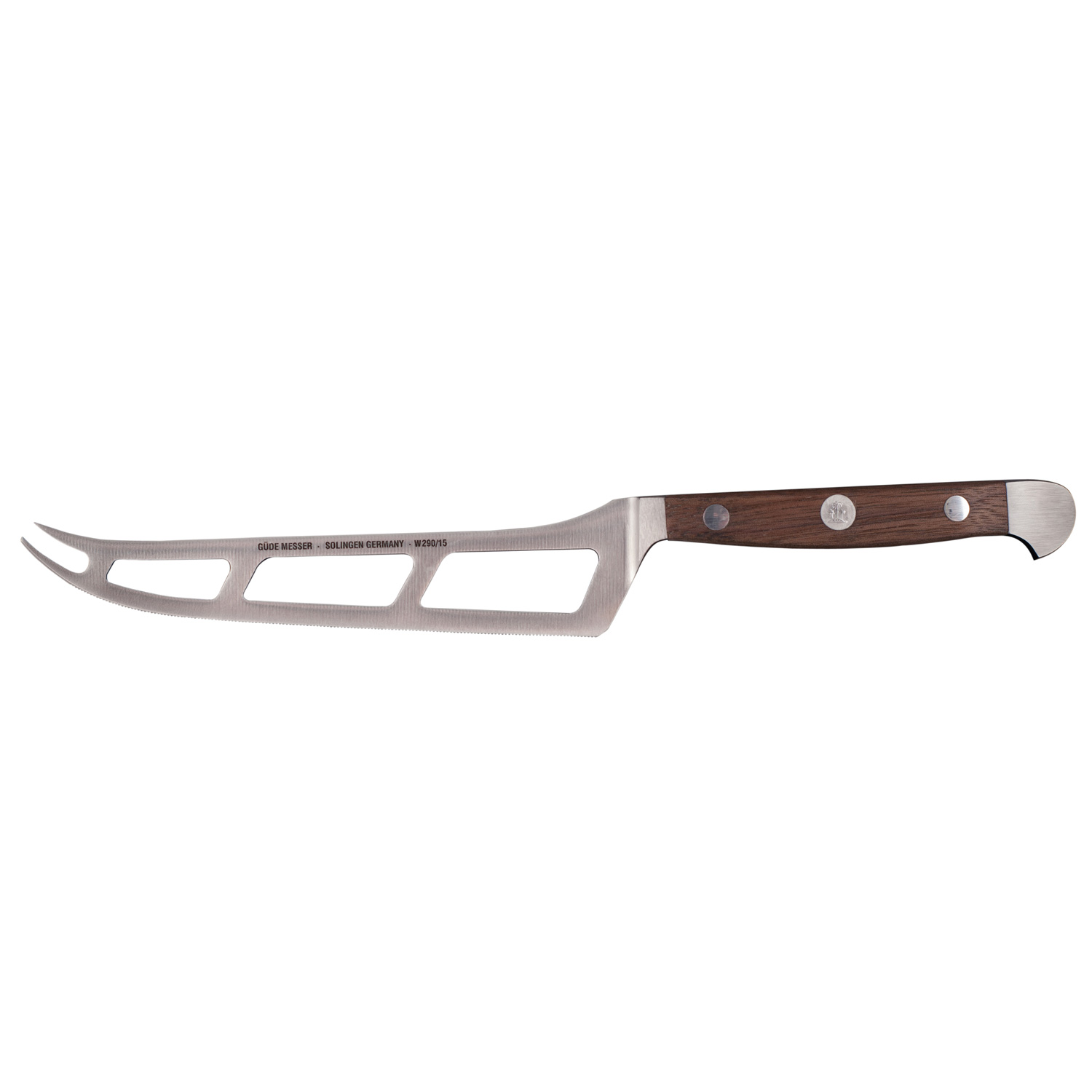 Нож для сыра 15 см Alpha Walnut Guede | https://grandposuda.com.ua