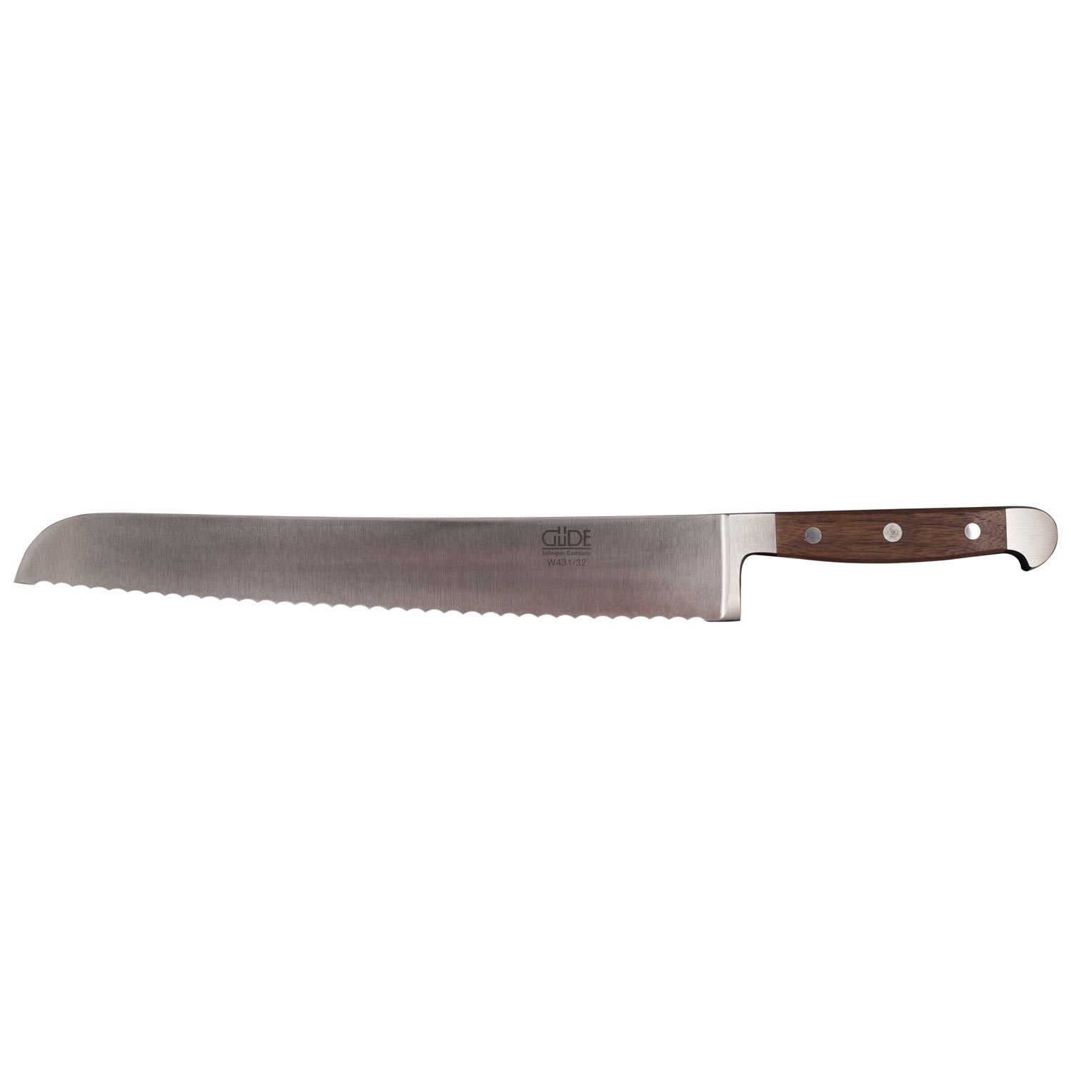 Ніж для хліба 32 см Alpha Walnut Guede | https://grandposuda.com.ua