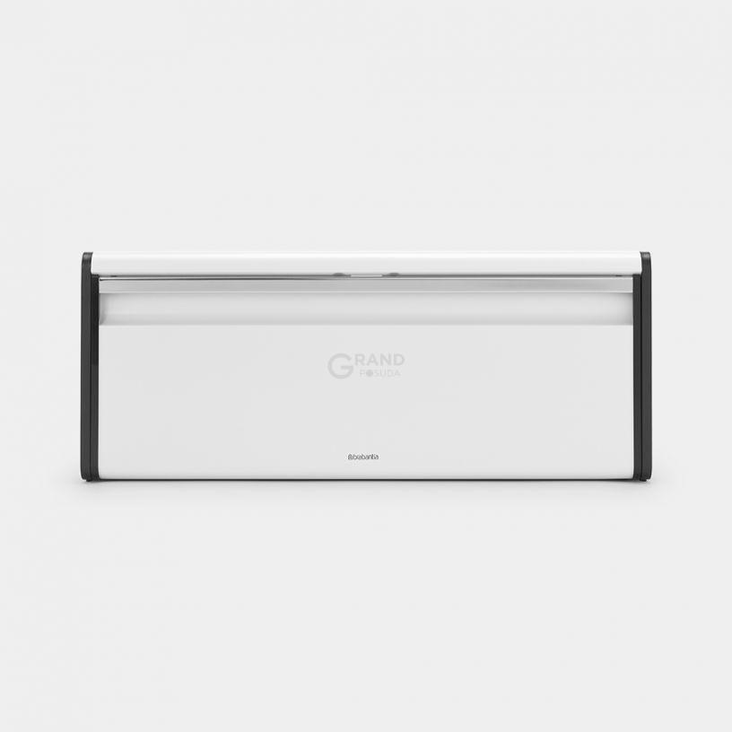 Brabantia Хлебница с поднимающейся крышкой 18,7х46,5х25 см белая | https://grandposuda.com.ua
