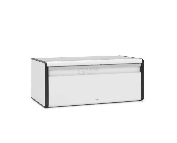 Brabantia Хлебница с поднимающейся крышкой 18,7х46,5х25 см белая | https://grandposuda.com.ua
