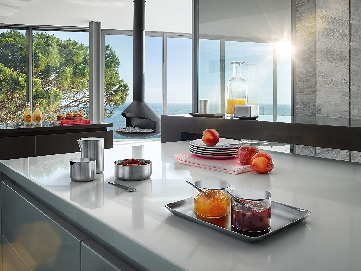 Blomus Поднос металлический прямоугольный 15 x 25 см Basic | https://grandposuda.com.ua