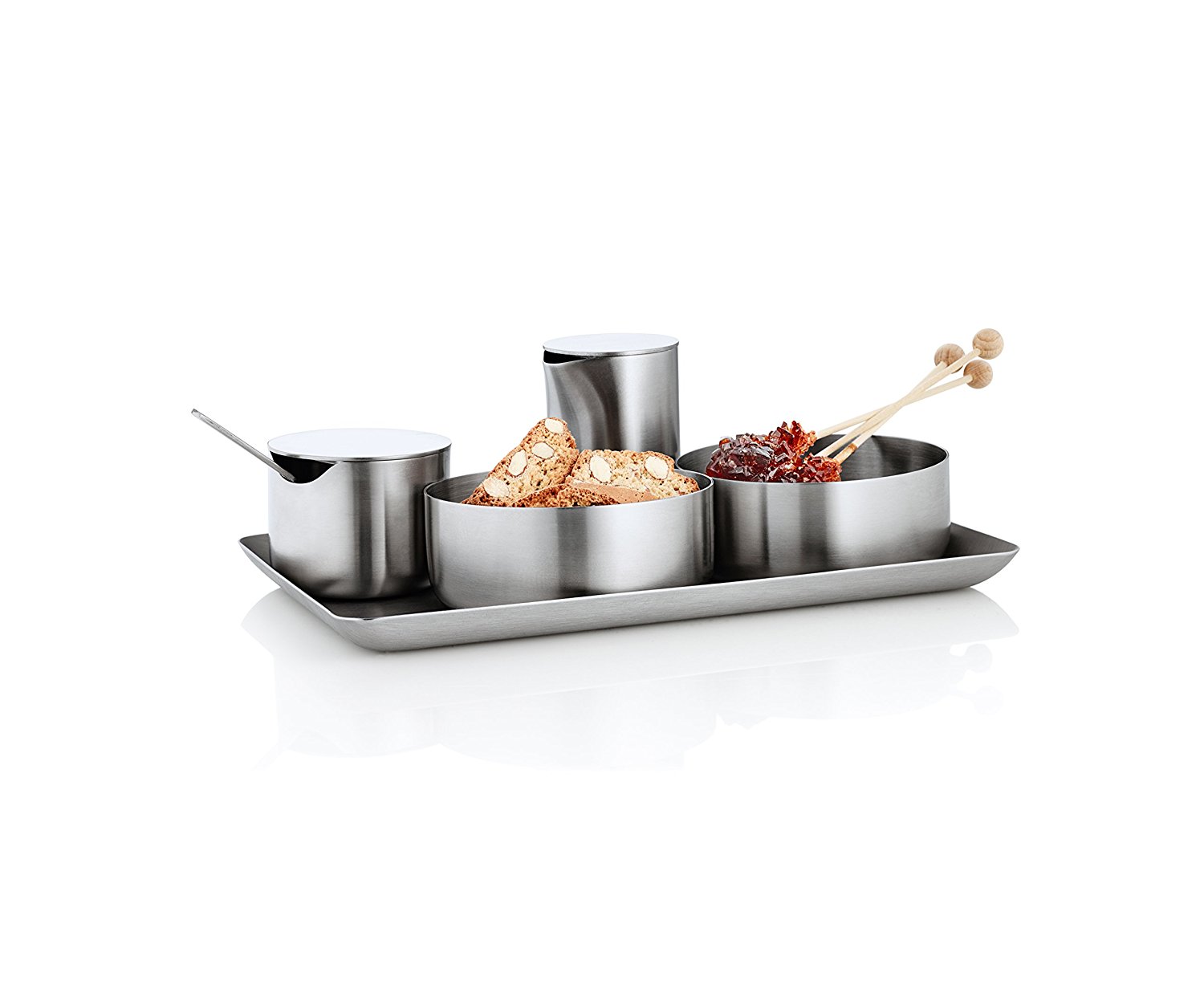 Blomus Поднос металлический прямоугольный 15 x 25 см Basic | https://grandposuda.com.ua