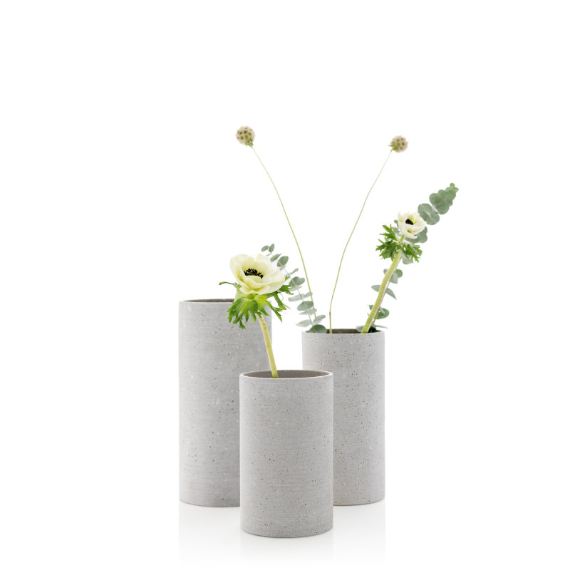 Blomus Ваза 29 см светло-серая L Coluna | https://grandposuda.com.ua
