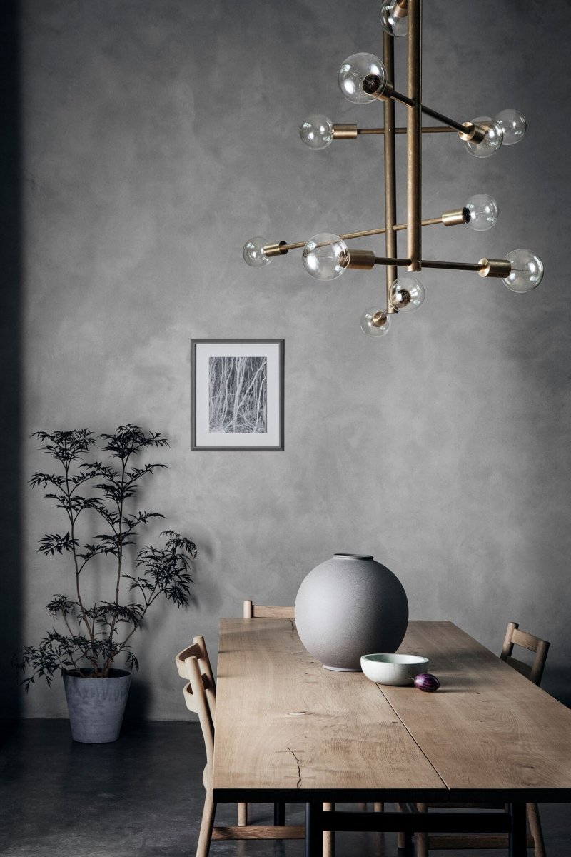 Blomus Горшок для комнатных растений 32 см Dark Grey Coluna | https://grandposuda.com.ua