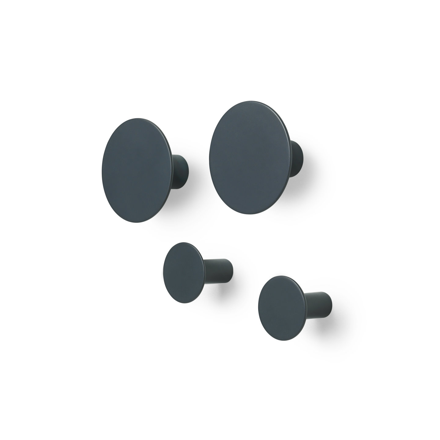 Blomus Крючок настенный набор 4 предмета Gunmetal Ponto | https://grandposuda.com.ua